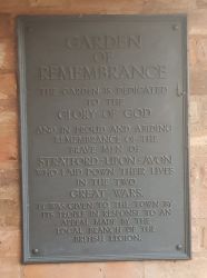 2. Garden of Remembrance Plaque
